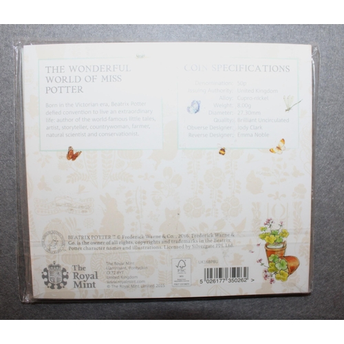 281 - Beatrix Potter The Royal Mint 50p Coin In Pack Sealed