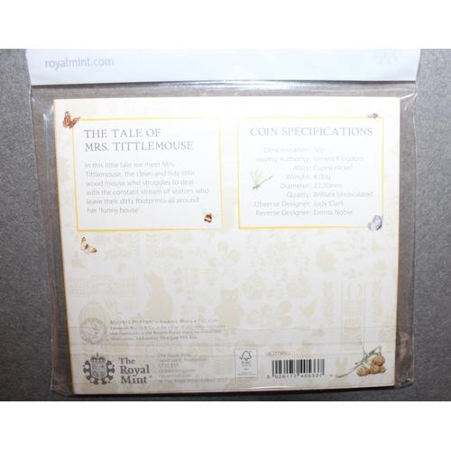 210 - The Royal Mint Mrs Tittlemouse 50p Coin In Sealed Pack