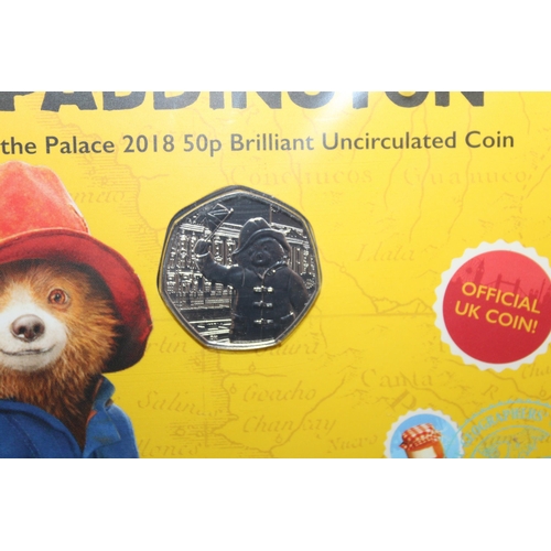 213 - Royal Mint 2018 Paddington At The Palace 50p Pack