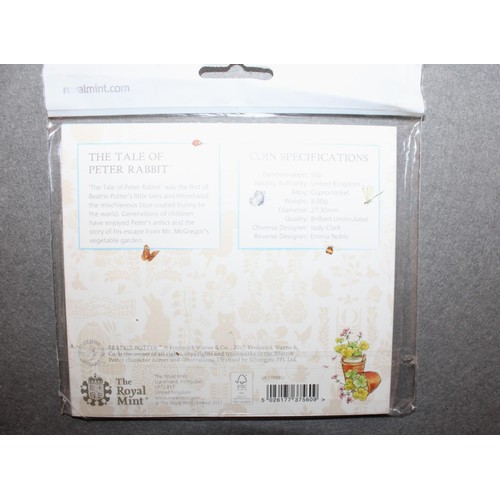 243 - The Royal Mint Peter Rabbit 2017 50p Coin Sealed Pack