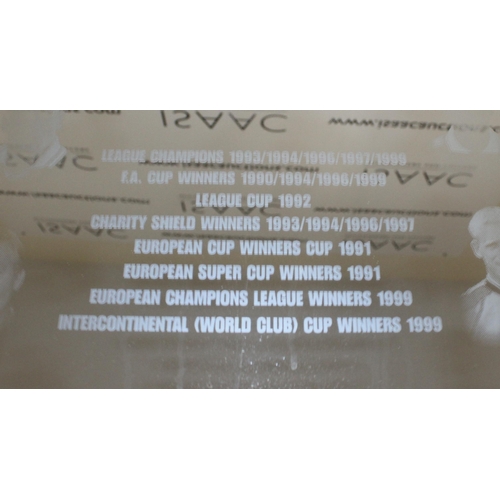 149 - Manchester United Etched Mirror 
58cm/48cm
Collection Only