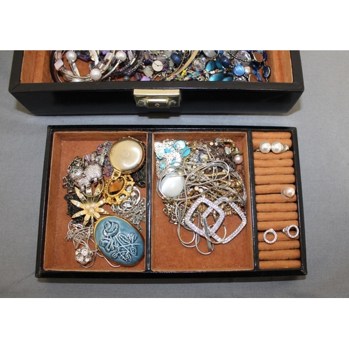 346 - Jewellery Items In Jewellery Box