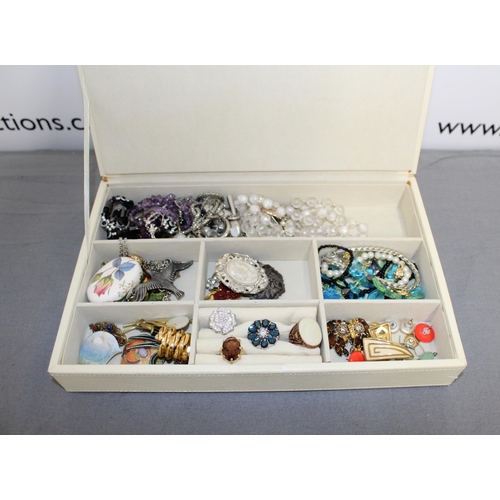 347 - Jewellery Items In Jewellery Box