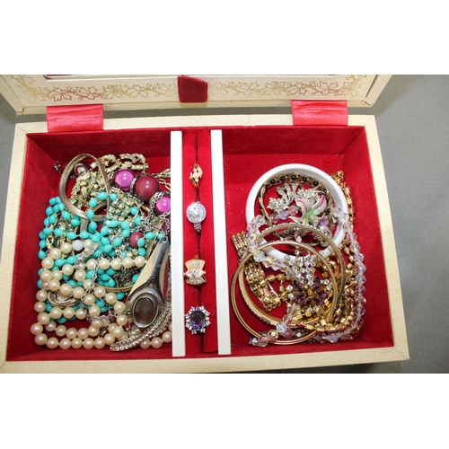 348 - Jewellery Items In Jewellery Box