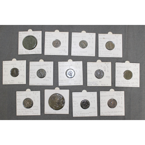 70 - A Collection Of 13 Roman Coins