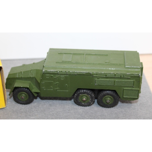 742 - Dinky Toys Armoured Command Vehicle & Boxed Dinky Toys Medium Gun