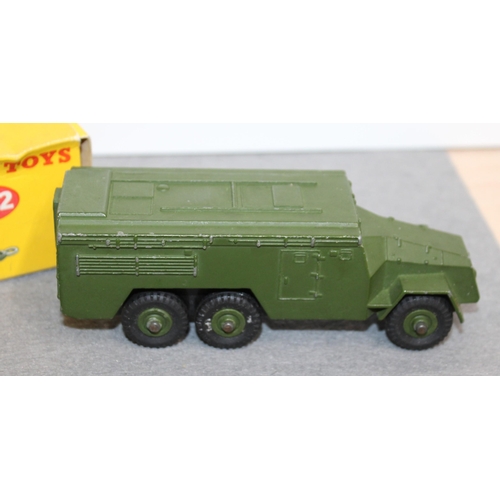 742 - Dinky Toys Armoured Command Vehicle & Boxed Dinky Toys Medium Gun