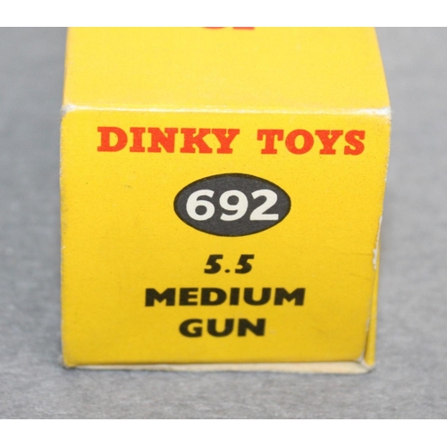 742 - Dinky Toys Armoured Command Vehicle & Boxed Dinky Toys Medium Gun