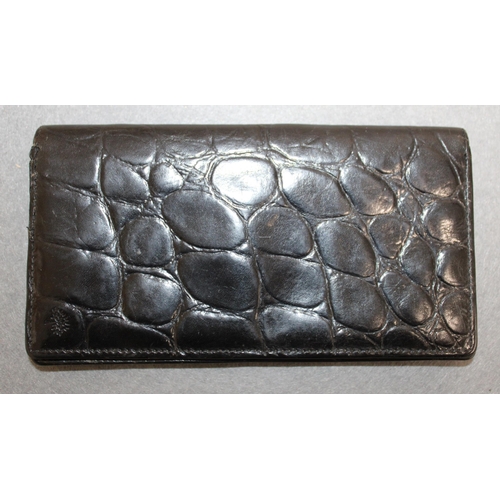 91 - Black Mulberry Leather Wallet