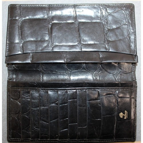 91 - Black Mulberry Leather Wallet