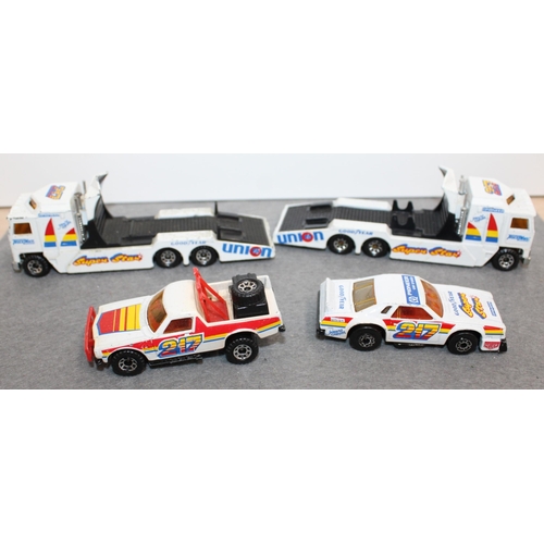 750 - Two Matchbox Kenworth/Stock Car Sets