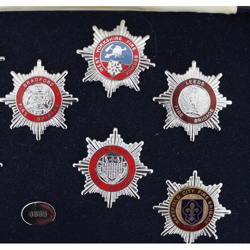 73 - Limited Edition No 380 - Collection Of West Yorkshire Fire Service Badges