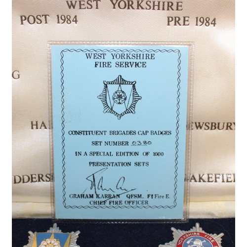 73 - Limited Edition No 380 - Collection Of West Yorkshire Fire Service Badges