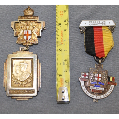 432 - Silver Hallmarked Masonic Medals - Awarded to A Galloway JP