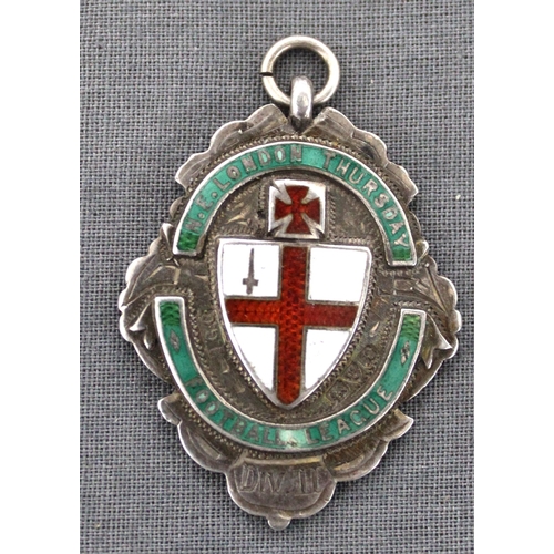 433 - Silver Hallmarked Division 2 Football League Fob