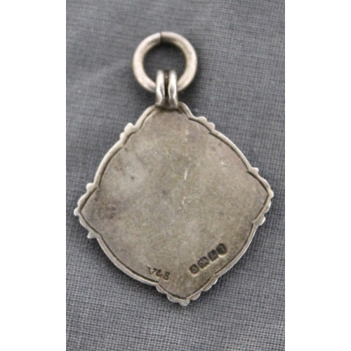 434 - Silver Hallmarked Melody Maker Band Contest Fob