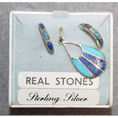 447 - Two Boxed Silver Earrings With Pendants