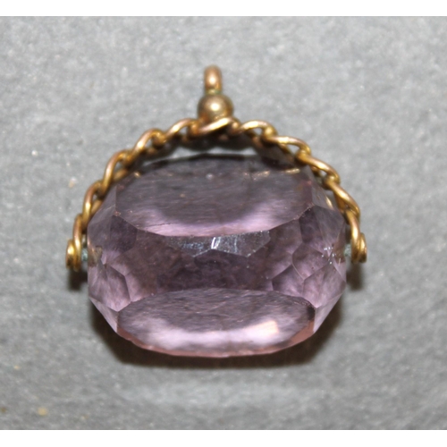 532 - 9ct Gold Amethyst Stone Pendant Total Weight-11.85g