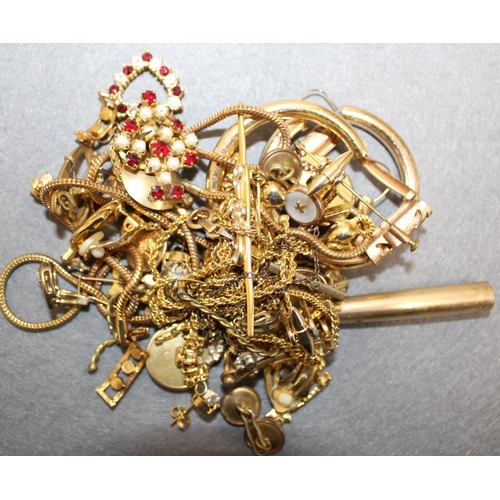 356 - Yellow Metal Jewellery Items Etc