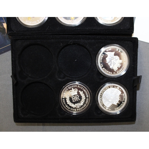 289 - Boxed 2018 Royal Wedding Harry & Megan Layered In Silver 9 x Coin Set