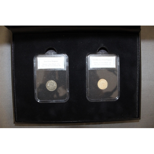 294 - Boxed The Silver Sixpence Pair 2016 & 1945