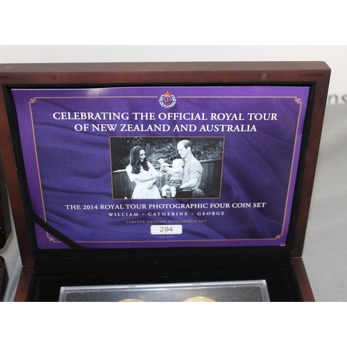 300 - Two Boxed 2014 Royal Tour Coin Sets