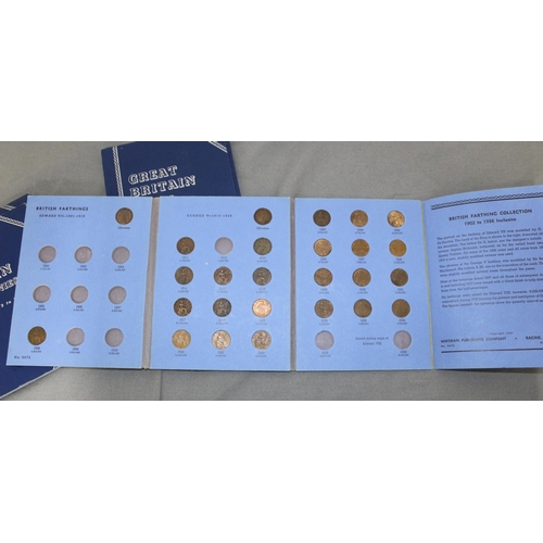 301 - Four Great Britain Pennies Collections (One Folder Empty)