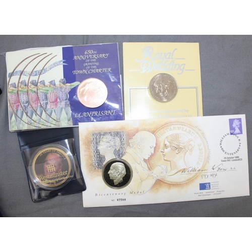 305 - Mixed Items Inc- Coins/Album Four Empty Three With Coins/Boxed Paper Weights