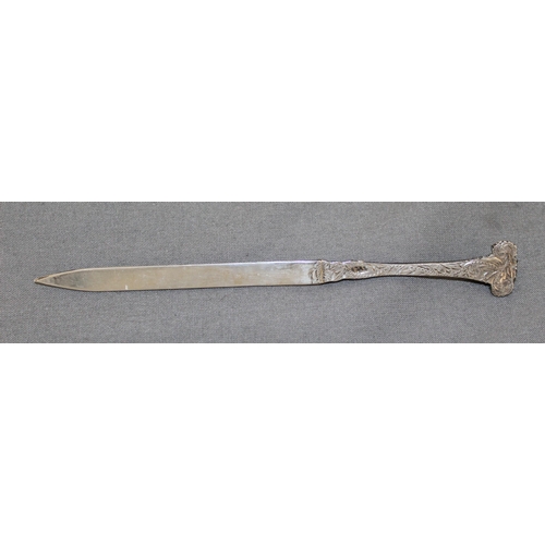 454 - Silver Hallmarked Paper Knife