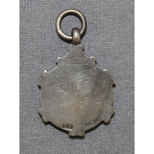 457 - Silver Hallmarked Enamelled Fob