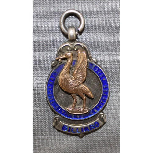 461 - Silver Hallmarked Enamelled Fob