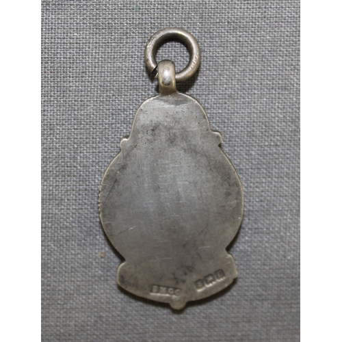 461 - Silver Hallmarked Enamelled Fob