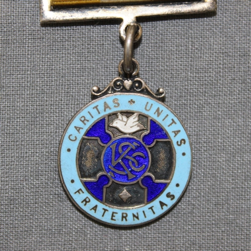 465 - Silver Hallmarked Enamelled Masonic Medal