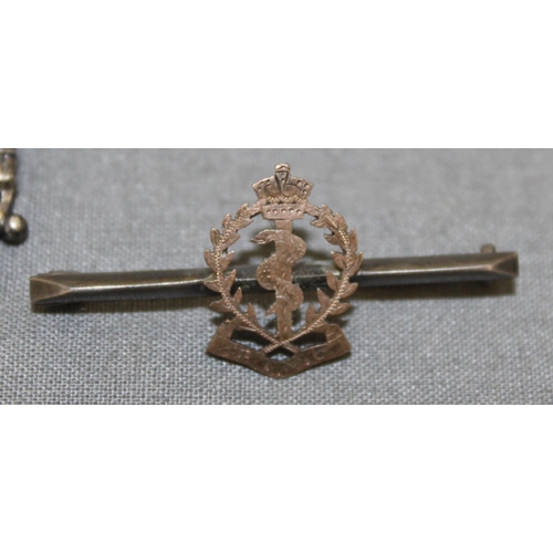 78 - RAMC Sweetheart Brooch Silver Hallmarked  And One Other