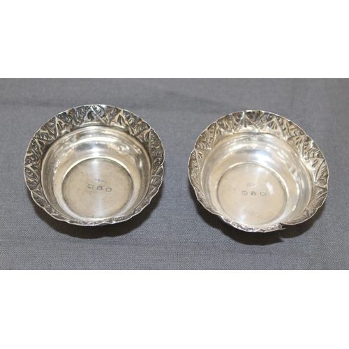 466 - Pair Of Silver Hallmarked Bon Bon Dishes
Diameter Of Top 5cm