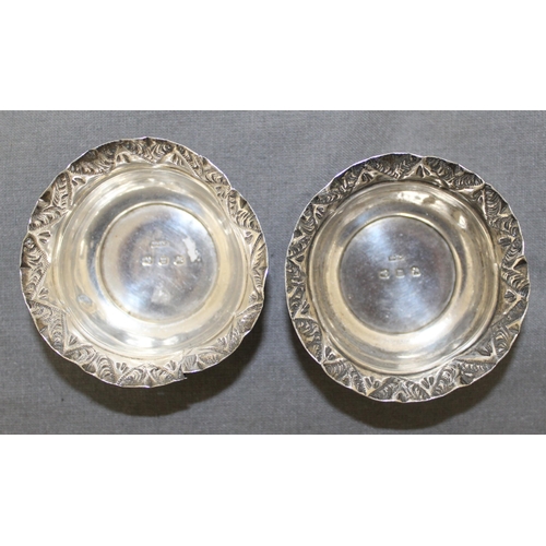 466 - Pair Of Silver Hallmarked Bon Bon Dishes
Diameter Of Top 5cm