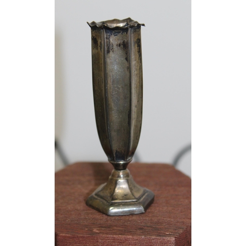 475 - Small Silver Hallmarked Vase
Height 8.5cm