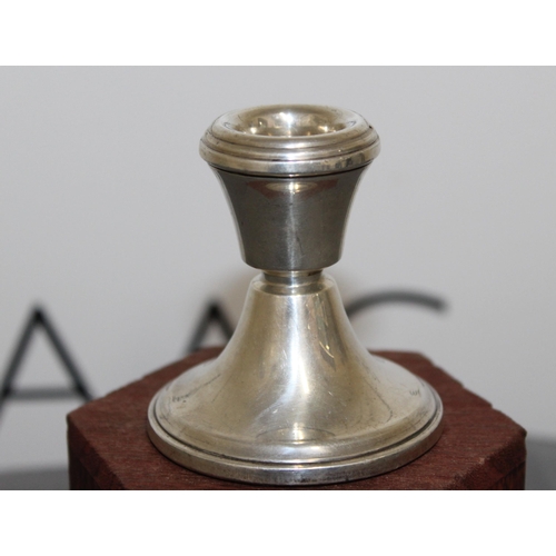 476 - Silver Hallmarked Candle Stick Holder
Height 6.5cm