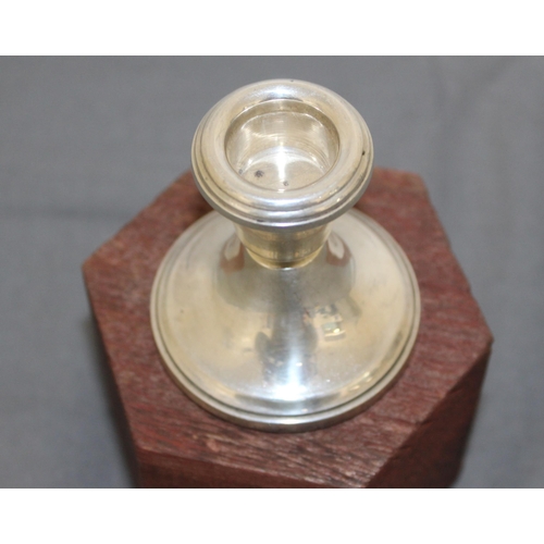 476 - Silver Hallmarked Candle Stick Holder
Height 6.5cm