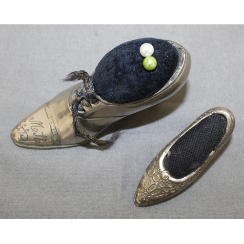 81 - Two Vintage Shoe Pin Cushions