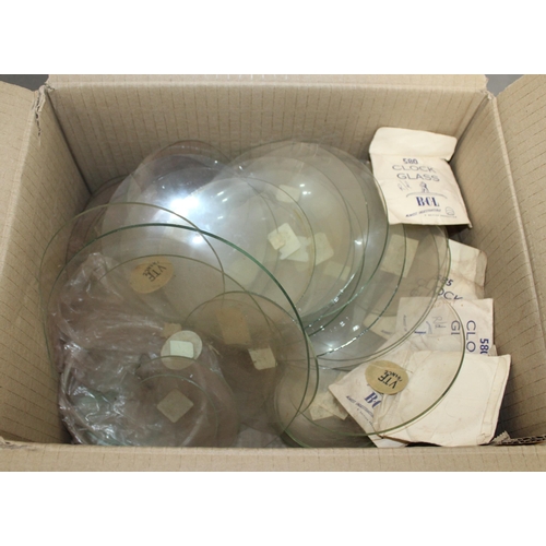 30 - Quantity Of Vintage Glass/Plastic Clock Faces Various Conditions
Collection Only