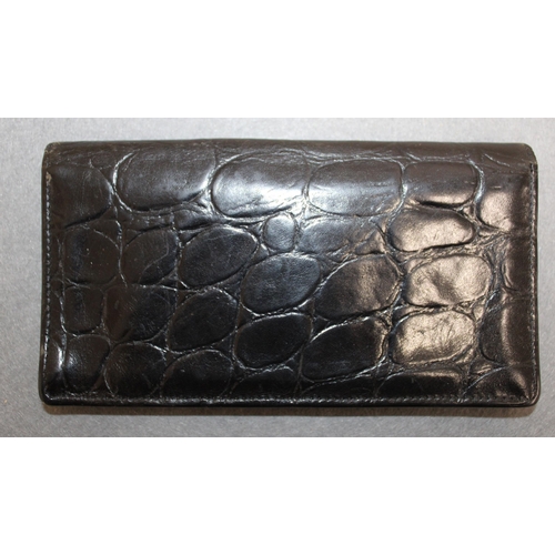 2 - Black Mulberry Leather Wallet