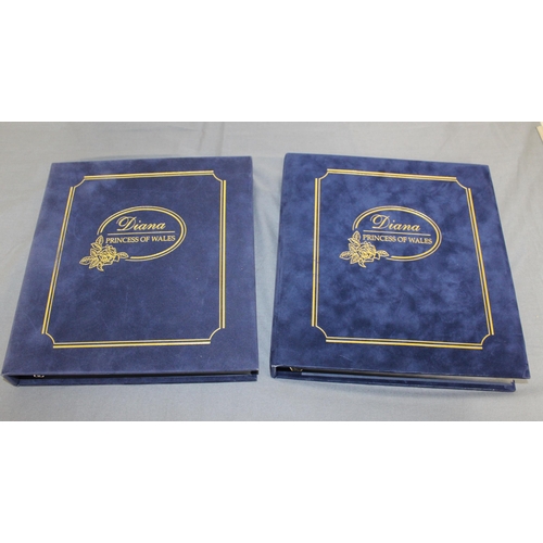 163 - Two Diana Princess Of Wales Albums Containing 100 Covers and 3 Coin Covers