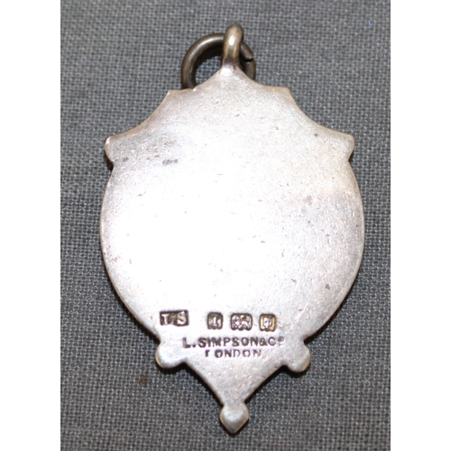 353 - Silver Hallmarked Football Fob