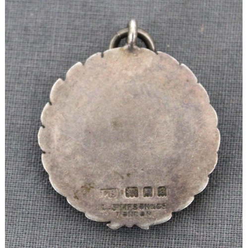 354 - Silver Hallmarked Football Fob