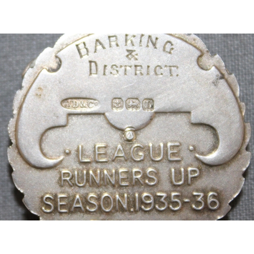 366 - Silver Hallmarked With Gold Inlay Taylor And Walker  Darts Competition Barking & District Season 193... 