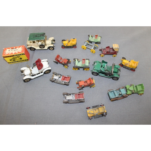 512 - A Selection Of Vintage Cars And An Empty Box