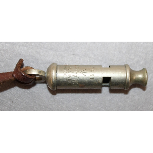 146 - Dated 1957 J .Hudson & Co Military Whistle