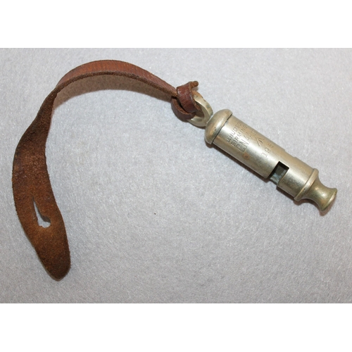 146 - Dated 1957 J .Hudson & Co Military Whistle