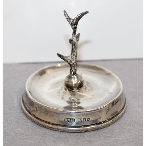 382 - Silver Hallmarked Ring Holder
Height-6cm